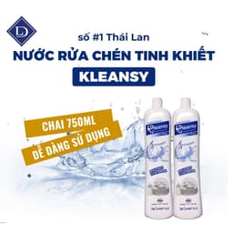 Nước rửa chén bát  Kleansy nhập khẩu Thái Lan Không Mùi Chính Hãng, An Toàn,Rửa Được Bình Sữa Trẻ Em 3