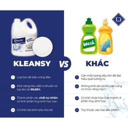 Nước rửa chén bát  Kleansy nhập khẩu Thái Lan Không Mùi Chính Hãng, An Toàn,Rửa Được Bình Sữa Trẻ Em 4
