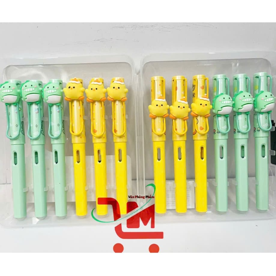 Hộp 12 Cây Bút Máy Xoá Được MOCHI/Bút Máy Sử Dụng Ống Mực Xanh, Tím/Giúp Cho Bạn Tiết Kiệm Thời Gian Chỉnh Sữa Bài Viết