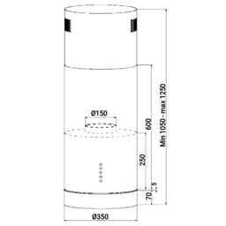 Máy hút mùi độc lập FANDI 8899ID SMART | Công suất 1400m3/h | Bảo hành 3 năm tại nhà toàn quốc| Hút độc lập 9