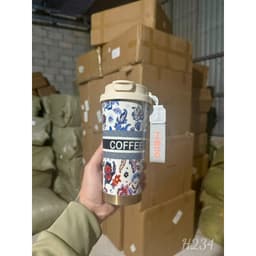 Bình giữ nhiệt Hoa phong cách CHAGEE 500ml inox316 cao cấp, kèm ông hút và quai xách 7