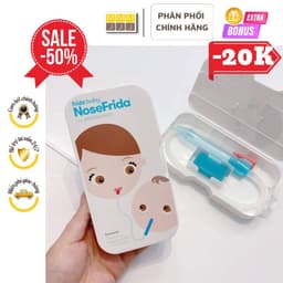 Hút mũi cho bé NoseFrida Thuỵ Điển, dụng cụ hút mũi an toàn cho bé từ sơ sinh - minjeebaby 1