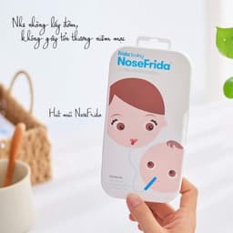 Hút mũi cho bé NoseFrida Thuỵ Điển, dụng cụ hút mũi an toàn cho bé từ sơ sinh - minjeebaby 2