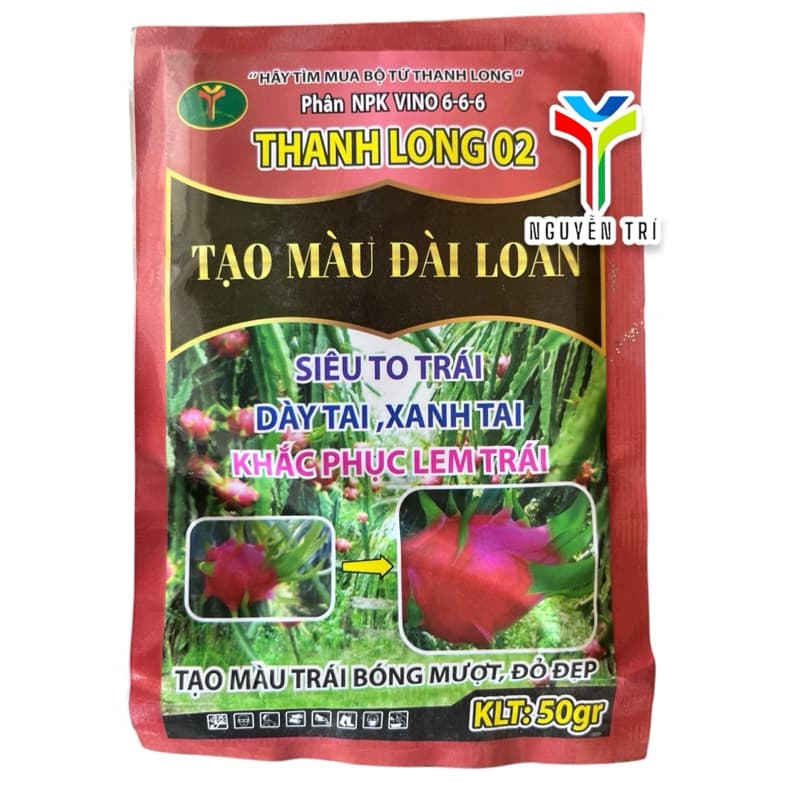 Tạo màu cho trái thanh long 100ge