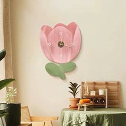 Đồng Hồ Hoa Treo Tường Kim Trôi Không Phát Ra Tiếng Động 5