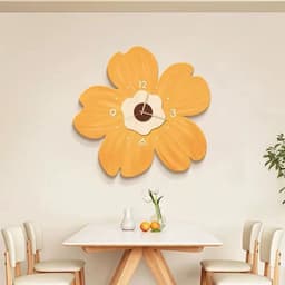 Đồng Hồ Hoa Treo Tường Kim Trôi Không Phát Ra Tiếng Động 4