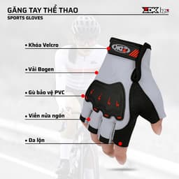 Găng Tay Ngắn Ngón ZDK Z3, Bao Tay Thể Thao Lái Xe Đạp, Lái Xe Máy Bảo Vệ Tay An Toàn 3
