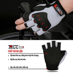 Găng Tay Ngắn Ngón ZDK Z3, Bao Tay Thể Thao Lái Xe Đạp, Lái Xe Máy Bảo Vệ Tay An Toàn 8