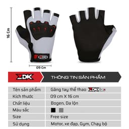 Găng Tay Ngắn Ngón ZDK Z3, Bao Tay Thể Thao Lái Xe Đạp, Lái Xe Máy Bảo Vệ Tay An Toàn 9