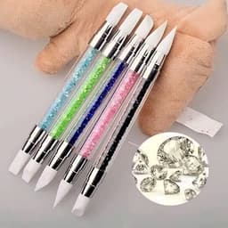 Bộ 5 bút Silicon miết Stick Nặn Hoa chà tráng gương 2 đầu đa năng, bộ cọ miết, nặn gel 4