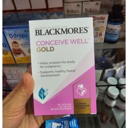 (date T3/2028) Viên uống Blackmores Conceive Well Gold giúp bổ cho trứng, tăng khả năng thụ thai, 56 viên 1
