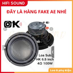 Sub HK 6.5 inch 4omh 100W siêu trầm mạnh mẽ ( sỉ giá tốt nhất hn ) ( hàng có sẵn ) 2