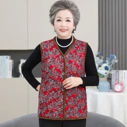 ( Tuyển sỉ)Áo gile chần bông người già hàng Quảng Châu cao cấp tặng bà và mẹ mùa đông 6