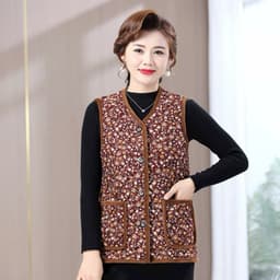 ( Tuyển sỉ)Áo gile chần bông người già hàng Quảng Châu cao cấp tặng bà và mẹ mùa đông 5