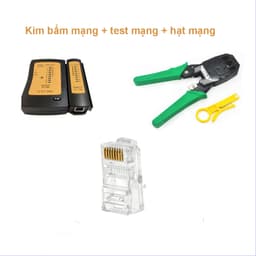 Kìm bấm mạng và hạt mạng chất lượng cao, băng thông 1000Mbps, test mạng hiệu quả. 1