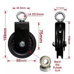 Thiết bị tập thể dục Ròng rọc đứng Ròng rọc im lặng. Ròng rọc thiết bị ba đầu và lưng 5