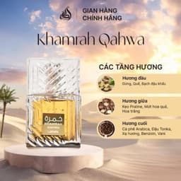 Khamrah Qahwa _ Nước hoa Lattafa Khamrah Qahwa Unisex EDP hương thơm ấm áp mê hoặc 3