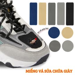 Miếng dán sửa chữa giày vải lông nhung. Miếng lót vá vết bị bục, bị rách (giày thể thao, giày vải) 2