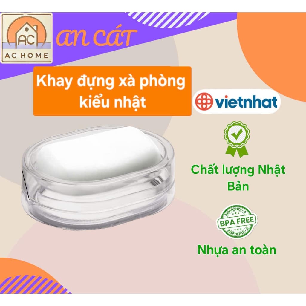 Khay Đựng Xà Phòng Nhật 5601 | Thiết Kế Tiện Lợi - Thoát Nước Nhanh - Bền Đẹp