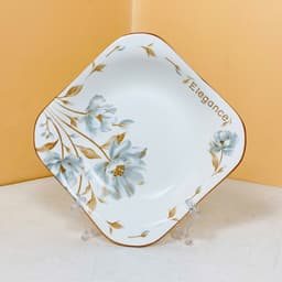 Bộ Bát Đĩa Gốm Sứ Tráng Men 26 Món Họa Tiết Hoa Mộc Hương Dày Dặn Sang Trọng 8