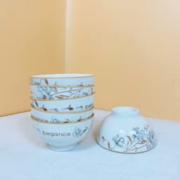 Bán Lẻ Bộ Bát Đĩa Hoa Mộc Hương Tráng Men Cao Cấp Sang Trọng Lịch Sự 4