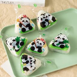 Combo 50 Túi Đựng Cơm Nắm Tam Giác Họa Tiết Hoạt Hình, Khuôn Đóng Cơm Trộn Rong Biển 4