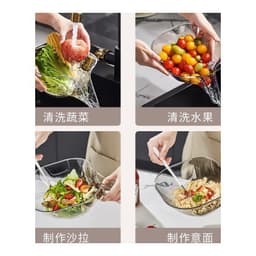 Rổ Rửa Rau Củ Trong Suốt Có Tay Cầm, Rổ Lọc Ráo Nước Đựng Rau Trái Cây Đa Năng994 3