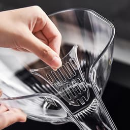 Rổ Rửa Rau Củ Trong Suốt Có Tay Cầm, Rổ Lọc Ráo Nước Đựng Rau Trái Cây Đa Năng994 4
