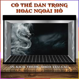 Tranh 3D dán hồ cá - tranh dán bể cá cảnh - decal dán bể cá thuỷ sinh - CÓ SẴN KEO DÁN 3