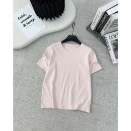 Áo Phông Nữ  Thêu Chữ M  Chất Cotton Co Giãn thoáng mát kiểu dáng free size 5