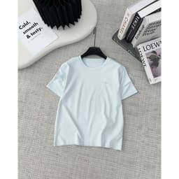 Áo Phông Nữ  Thêu Chữ M  Chất Cotton Co Giãn thoáng mát kiểu dáng free size 8