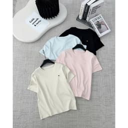 Áo Phông Nữ  Thêu Chữ M  Chất Cotton Co Giãn thoáng mát kiểu dáng free size 1