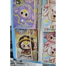 Vỉ 20 quyển Tranh cạo Baby Three hot Bộ tranh tăm cào ma thuật bé ba cho bé 2