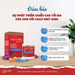 Canxi hữu cơ Mk7 MAX giúp bé phát triển chiều cao,xương chắc , dài nhanh bổ sung canxi cho phụ nữ trước và sau khi sinh 6