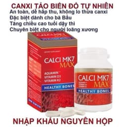 Canxi hữu cơ Mk7 MAX giúp bé phát triển chiều cao,xương chắc , dài nhanh bổ sung canxi cho phụ nữ trước và sau khi sinh 1