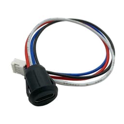 Jack nguồn cổng sạc Type-C kèm bịt chống nước, Type-C 4P có tai 3
