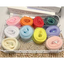 Duy băng voan sóng GALAXY màu đẹp cực lạ mắt ( ruy băng không lõi GALAXY), kích thước 4cmx9Y 5
