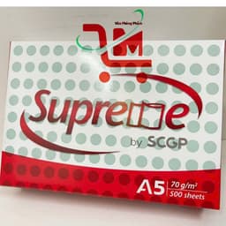 Giấy Vẽ,In,Photo Supreme Định Lượng 70GSM Khổ A4,A5/Có Độ Trắng Sáng Cao,Cho Ra Bản In Nét,Hợp Với Nhiếu Loại Máy In 5