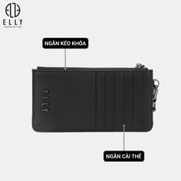 [Tặng hộp 20.10] Ví nữ ELLY EV101 da thật cao cấp ví cầm tay dài thời trang chính hãng 6