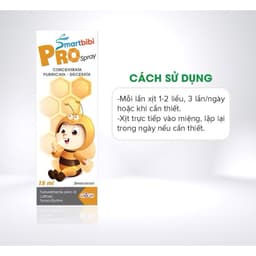 Xịt Họng Keo Ong Cô Đặc Smartbibi Pro Spray Hỗ Trợ Làm Dịu Họng, Đau Họng, Giảm Ho Cho Bé Chai 15ml 4