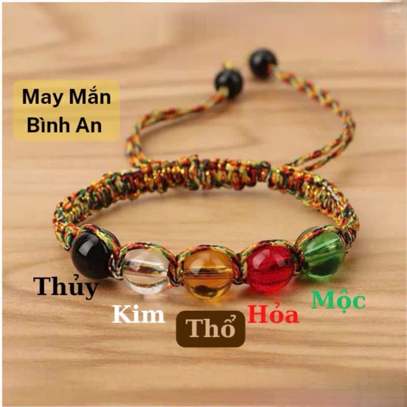 Vòng tay chỉ ngũ sắc - làm quà tặng, tán lộc cho khách hàng, tín chủ