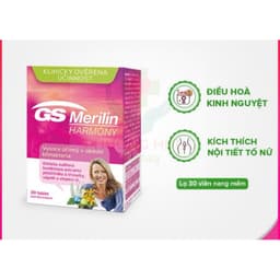 GS Merilin Harmony Hỗ trợ cân bằng nội tiết tố nữ, cho phụ nữ tiền mãn kinh và mãn kinh Hộp 30 viên, Cộng Hòa Séc 3