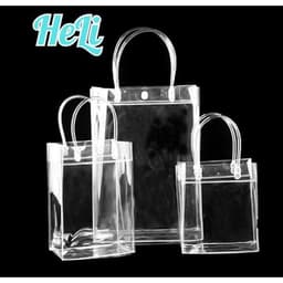 HC0339 TÚI XÁCH NHỰA PVC TRONG SUỐT ĐA NĂNG, TÚI MUA SẮM, TÚI ĐỰNG BÌNH GIỮ NHIỆT,TÚI ĐỰNG QUÀ 1