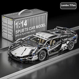 Mới 2025 - Mô Hình Lắp Ráp 1280 Mảnh Lambo V12 Hồng – Siêu Xe Màu Hồng Sang Chảnh, Đồ Chơi Trí Tuệ 4