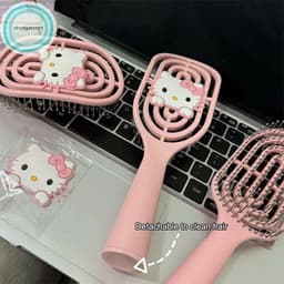 VINBEO Lược Massage Rỗng Tay Cầm Dài Lông Tơ Cầm Tay Học Sinh Có Bàn Chải Vệ Sinh Dụng Cụ Làm Tóc vn BIN2Q1 2