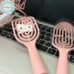 VINBEO Lược Massage Rỗng Tay Cầm Dài Lông Tơ Cầm Tay Học Sinh Có Bàn Chải Vệ Sinh Dụng Cụ Làm Tóc vn BIN2Q1 3