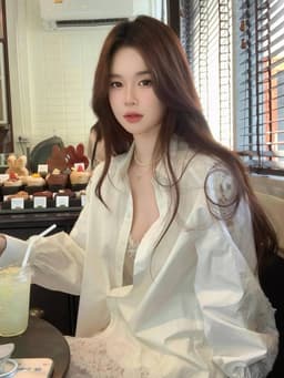 [Sẵn] Set Bộ Đồ Áo Sơ Mi Nữ Kiểu Chân Váy Trắng Ren Tay Dài Đi Biển Có Bigsize Xinh Mùa Hè Hot Trend 2025 Nữ SD800 13