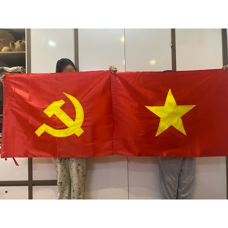 CỜ TỔ QUỐC, CỜ ĐẢNG, CỜ TREO BAN CÔNG, CỜ GIẢI PHÓNG (kt: 0.7m* 1.05m+ 0.7m*0.95m+ 0.9m*1.4m) VẢI SATANH PHI BÓNG