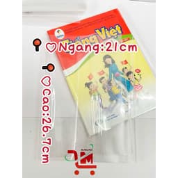 Bìa Bao Sách Giáo Khoa Học Sinh Ngang 21 CM, Cao 26.7CM, Loại Dày, Có Nai, Giúp Bảo Vệ Sách Khỏi Bụi Bẩn Và Trầy Xước 6