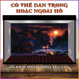 Tranh 3D dán hồ cá - tranh dán bể cá cảnh - decal dán bể cá thuỷ sinh - CÓ SẴN KEO DÁN 2